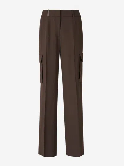 Peserico Tailored Trousers In Brown