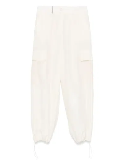 Peserico Cargo Pants In White