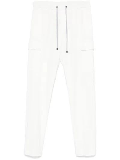 Peserico Cargo Pants In White