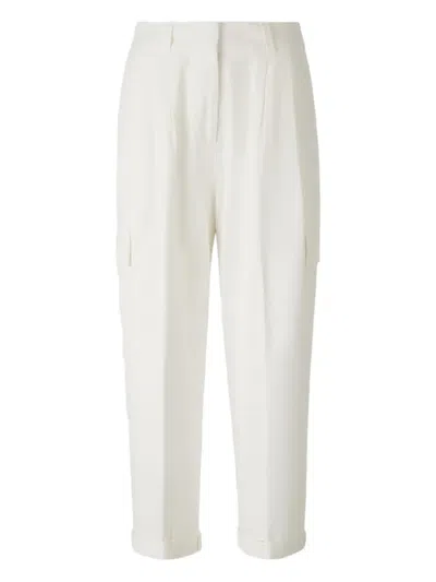 Peserico Cargo-pocket Trousers In White