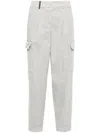 Peserico Woman Pants Light Grey Size 4 Polyester, Viscose, Elastane In White