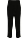 Peserico Stretch Viscose Cadi Pants In Black