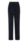 Peserico Carrot Trousers With Velvet Lace