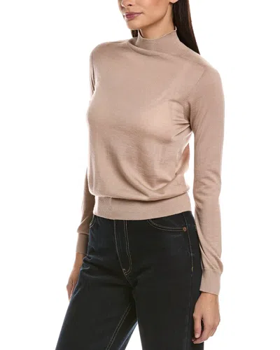 Peserico Cashmere & Silk-blend Knit Sweater In Brown