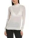 Peserico Cashmere & Silk-blend Knit Sweater In White