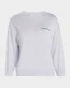 Peserico Cashmere And Silk Chain-trim Knit Sweater In Gray