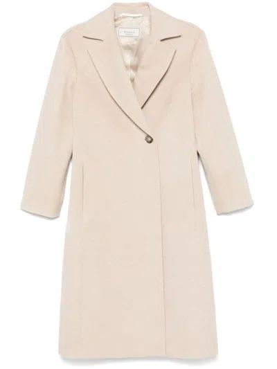 Peserico Cashmere Coat In Neutrals