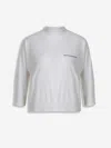Peserico Ribbed-hem Embellished Sweater In Neutral