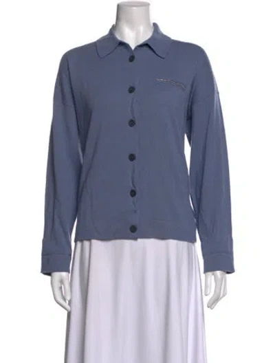 Pre-owned Peserico Cashmere Sweater In Blue
