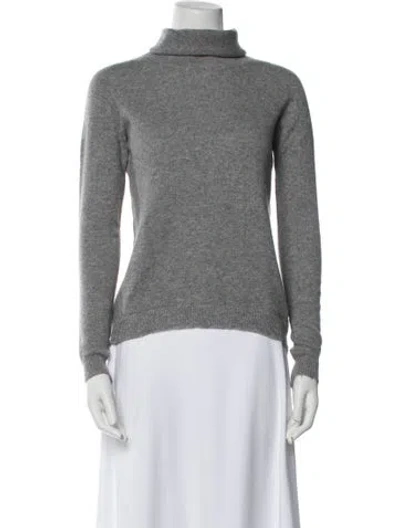 Pre-owned Peserico Cashmere Turtleneck Sweater In Gray