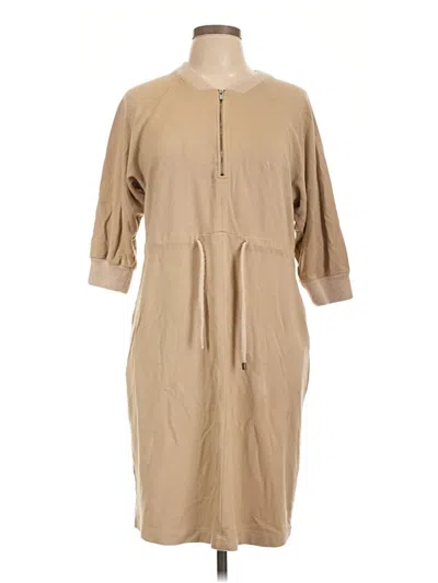 Pre-owned Peserico Casual Dress In Tan