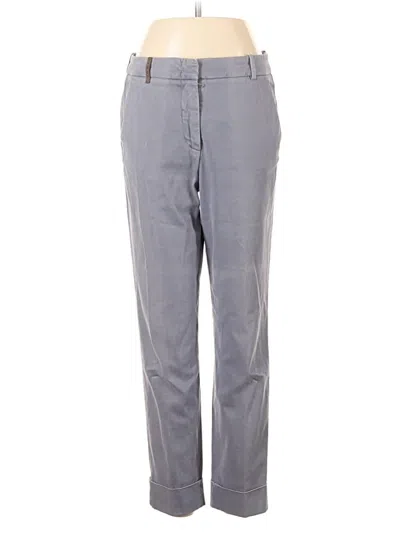 Pre-owned Peserico Casual Pants In Gray