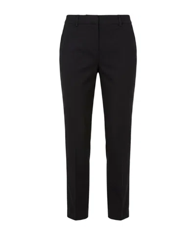 Peserico Casual Pants With Belt Loops In Black