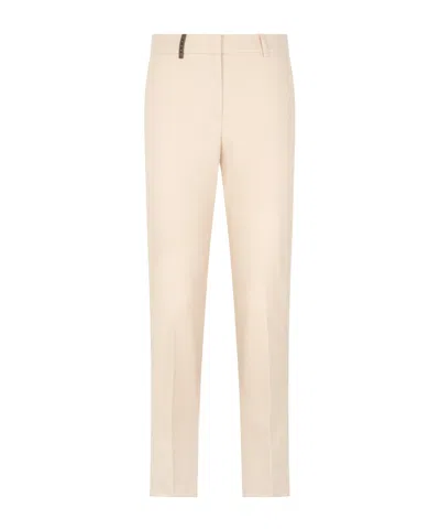 Peserico Casual Pants With Belt Loops In Pink
