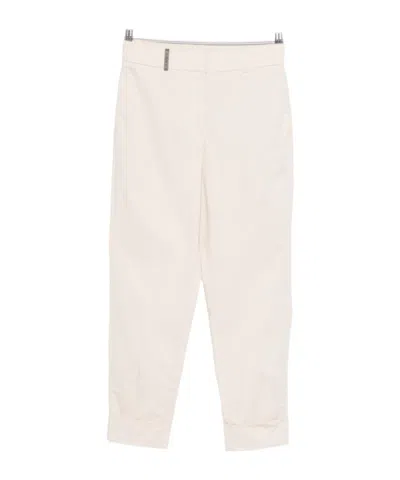 Peserico Casual Pants With Belt Loops In White
