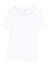 Peserico Chain Link-trim T-shirt In White