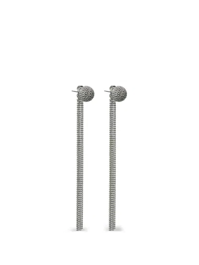 Peserico Chain-drop Earrings In Silver