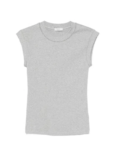 Peserico Chain-trim T-shirt In Gray