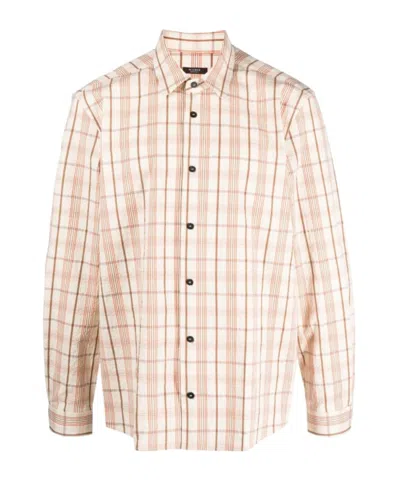 PESERICO CHECK-PATTERN LONG-SLEEVE SHIRT