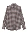 Peserico Check Pattern Shirt In Multi