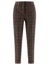 Peserico Check Wool Trousers