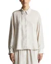 Peserico Ribbed-texture Button-down Shirt In Neutral