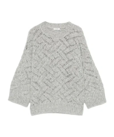 PESERICO CHEVRON-PATTERN CREW-NECK SWEATER