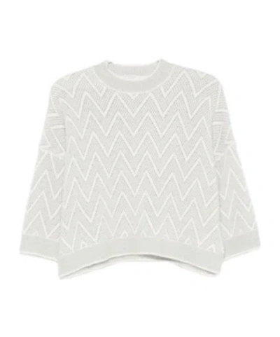 PESERICO PESERICO CHEVRON KNIT SWEATER