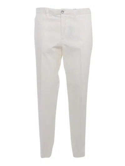 Peserico Tailored Straight Leg Straight-leg Pants In White