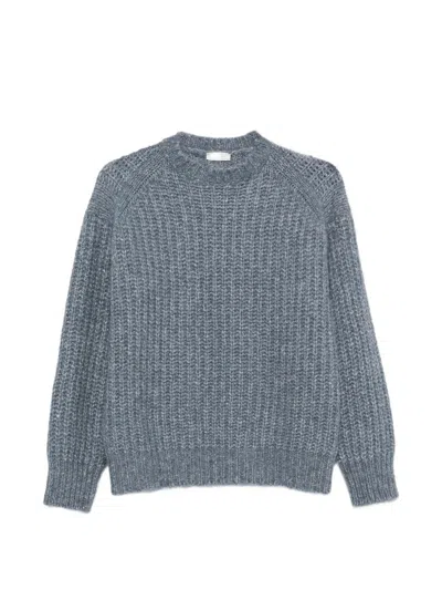 Peserico Chunky Sweater In Gray