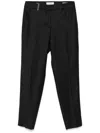 Peserico Tailored Black Cigarette Pants In Gray