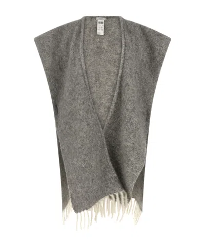 PESERICO PESERICO BOUCLÉ FRINGE CAPE