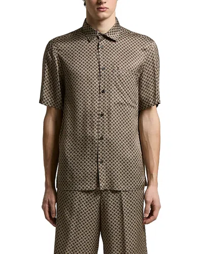Peserico Clean Cut Casual Shirt In Brown