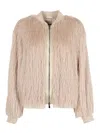 Peserico Tailored Short Coat With Classic Collar In Neutral
