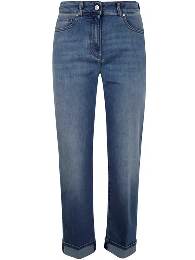 Peserico Comfort Light Denim Trousers By