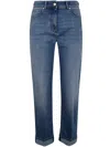 Peserico Comfort Light Denim Trousers In Space Blue