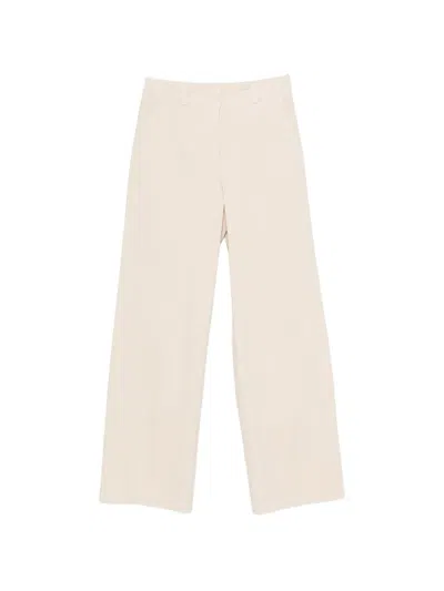 Peserico Concealed-fastening Wide-leg Trousers In Neutral