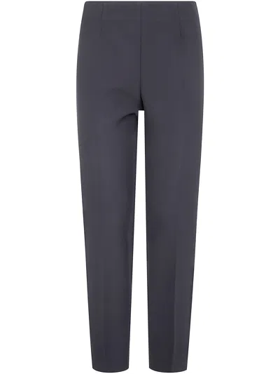 Peserico Confort Fit Side Zip Trousers In Gray