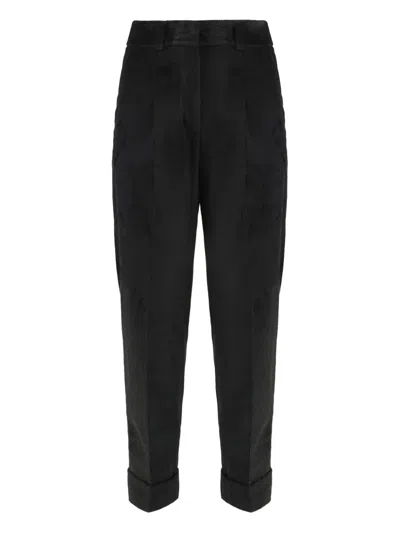 PESERICO CORDUROY BELT-LOOP TROUSERS