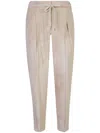 Peserico Joggers Corduroy Darts In Neutrals