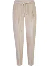Peserico Joggers Corduroy Darts In Neutrals