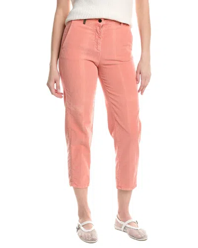 Peserico Corduroy Trouser In Orange