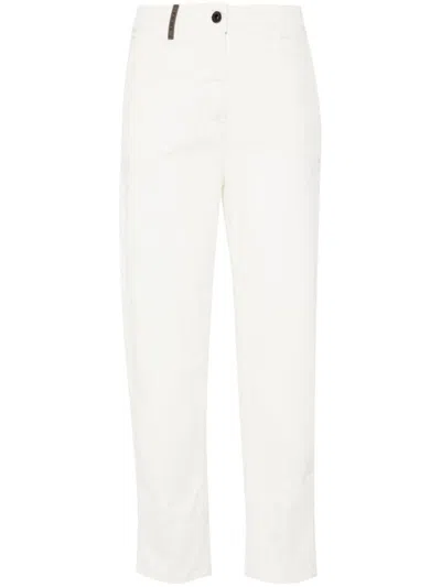 Peserico Corduroy Trousers In 白色
