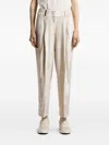 Peserico Corduroy Trousers In Brown