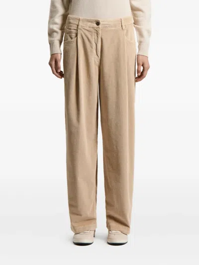 Peserico Corduroy Trousers In Neutral