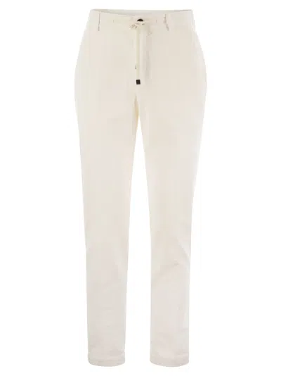 Peserico Corduroy Trousers In White