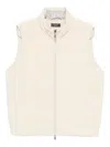 Peserico Corduroy Vest In Neutral