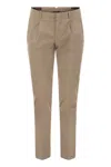 PESERICO PESERICO COTTON AND SILK TROUSERS