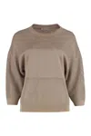 Peserico Cotton Blend Crew-neck Sweater