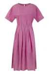 PESERICO PESERICO COTTON-BLEND DRESS WITH LIGHT STITCH